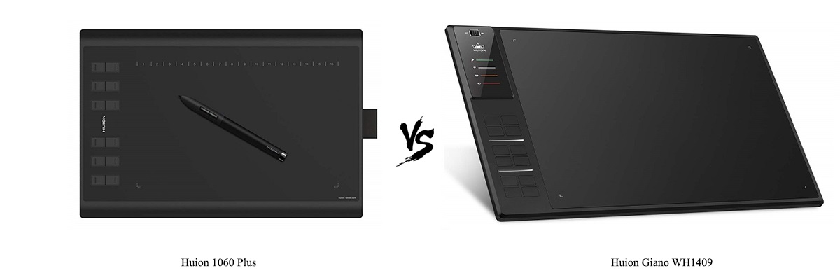 Huion 1060 Plus vs Huion Giano WH1409